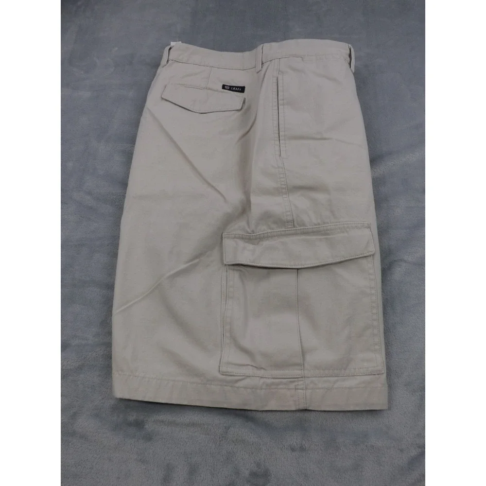 Chaps Cargo‎ Shorts Men's Size 40 Ivory/Cream 100% Cotton